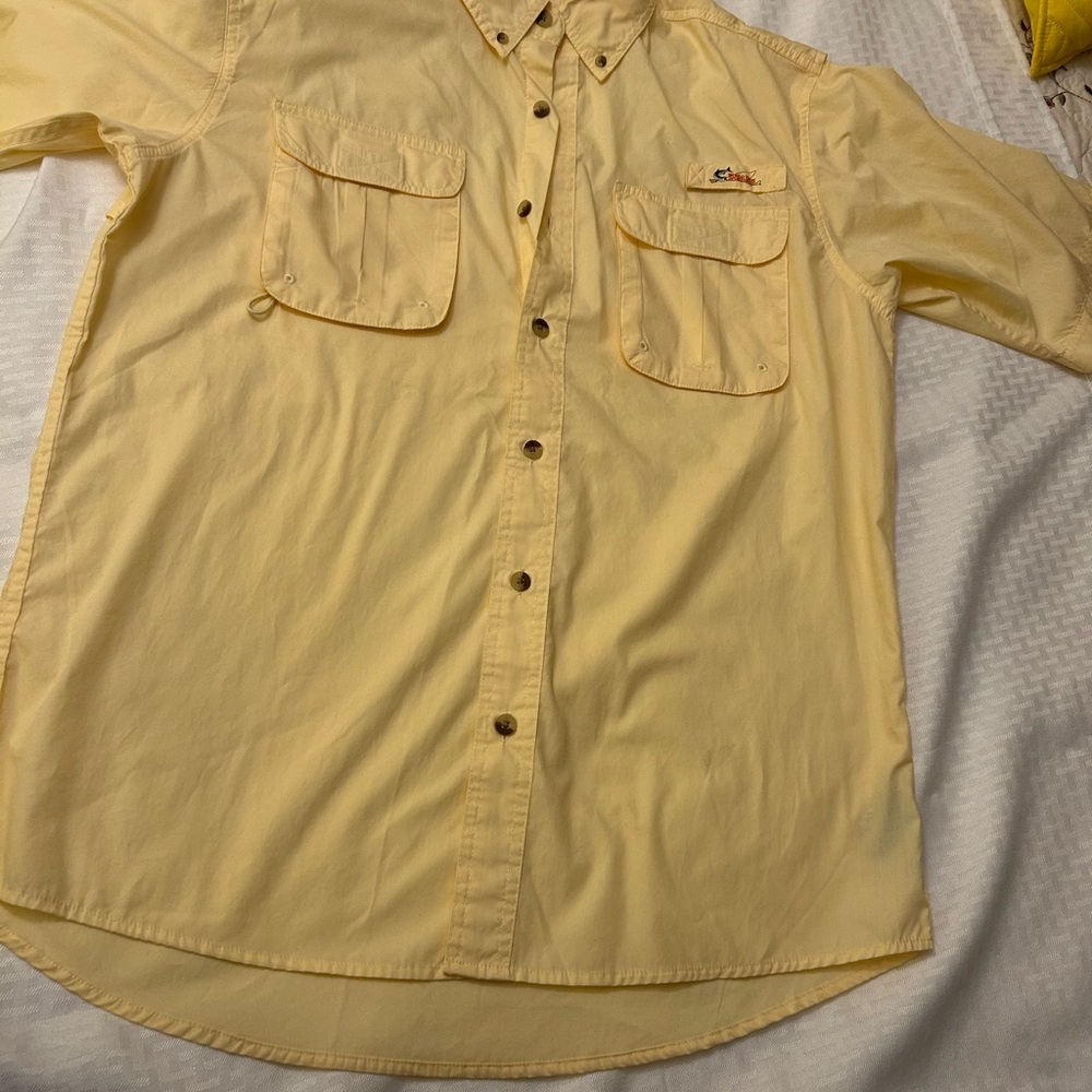 Yellow Button-Up Shirt